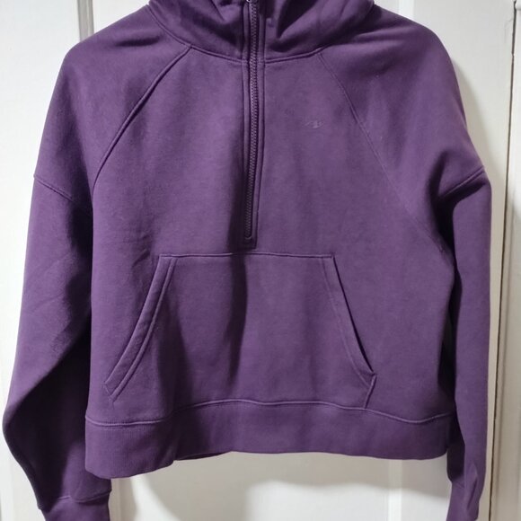 Athletic Works purple half-zip hoodie oversize fit - Picture 5 of 5